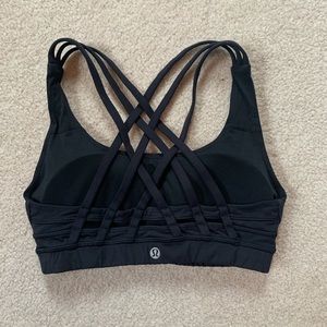 Lululemon Black Sports Bra Size 4